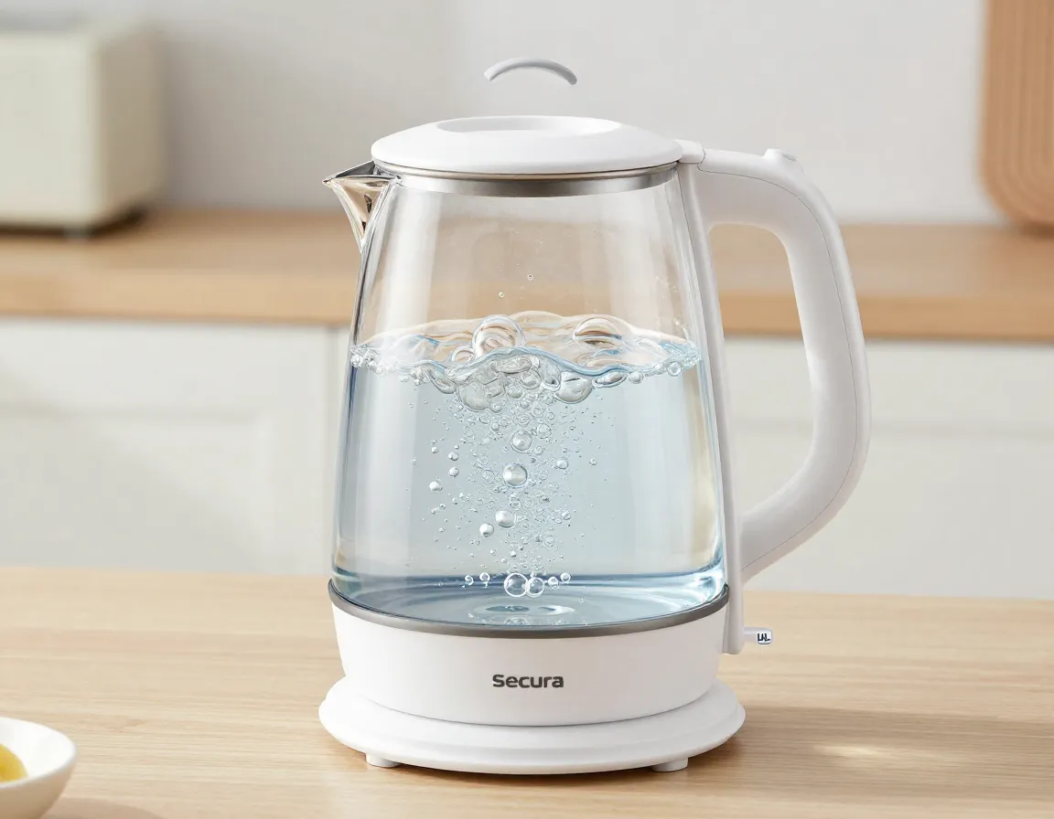 Secura double wall safety kettle cool touch exterior water boiling