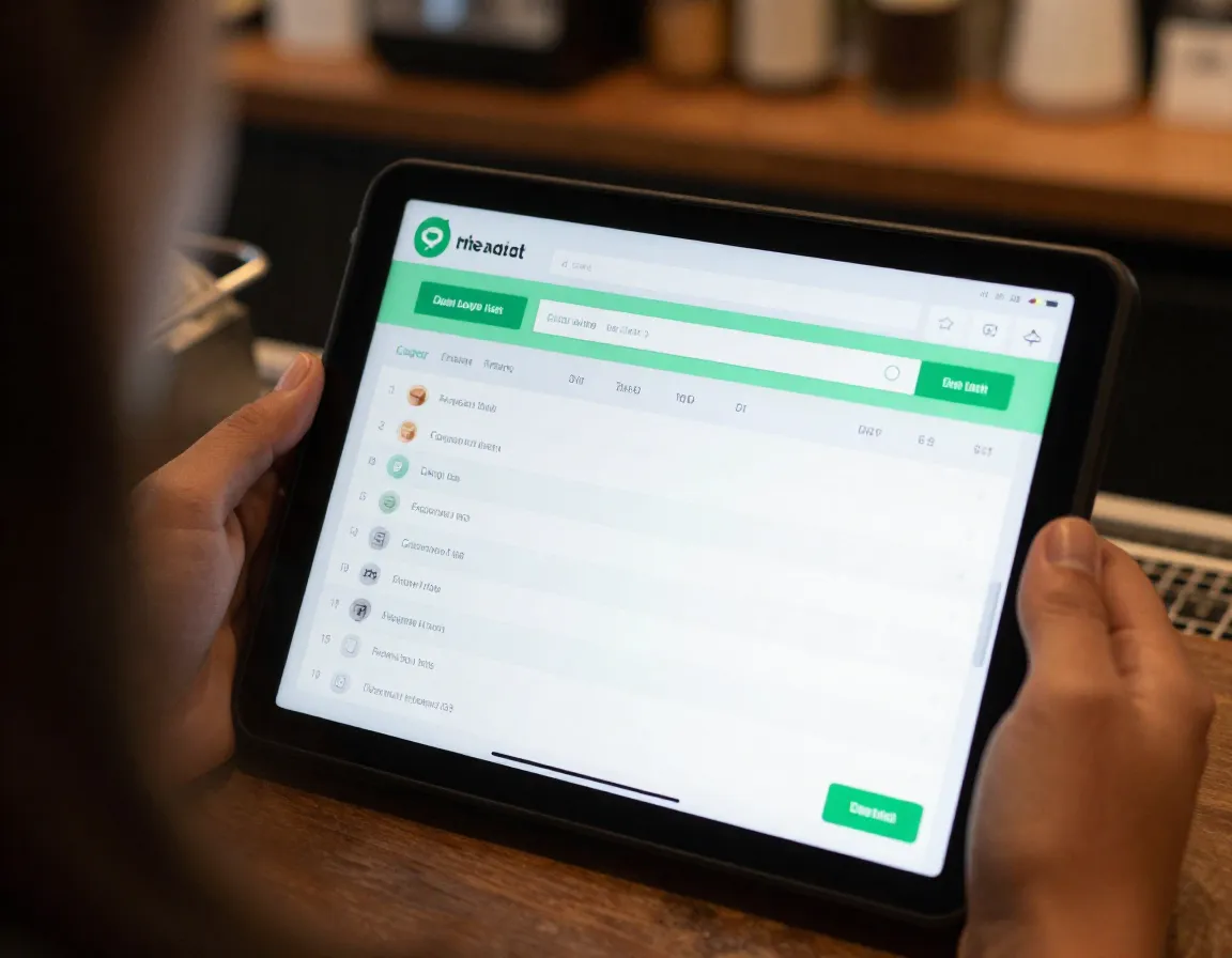 Mobile order screen displaying capped limit of twelve items queue