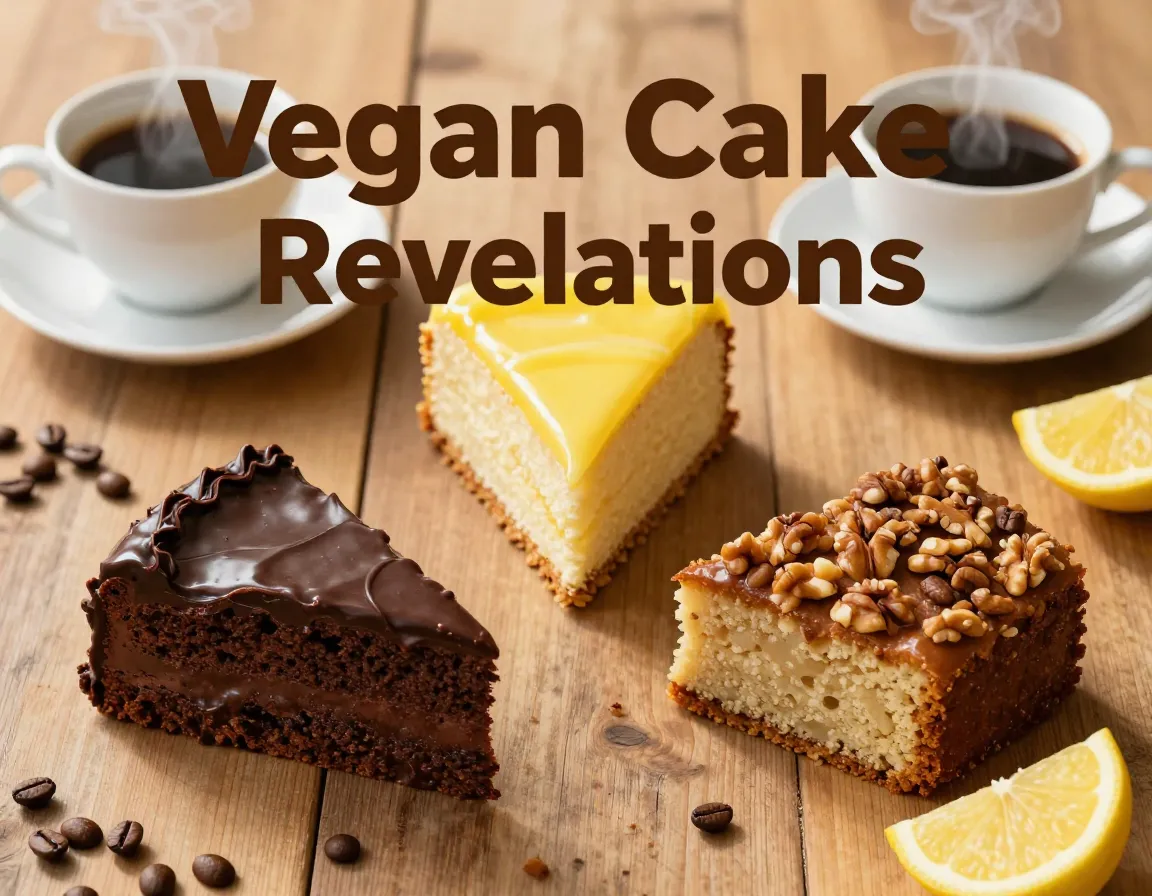 Chocolate lemon maple vegan cake coffee hour table