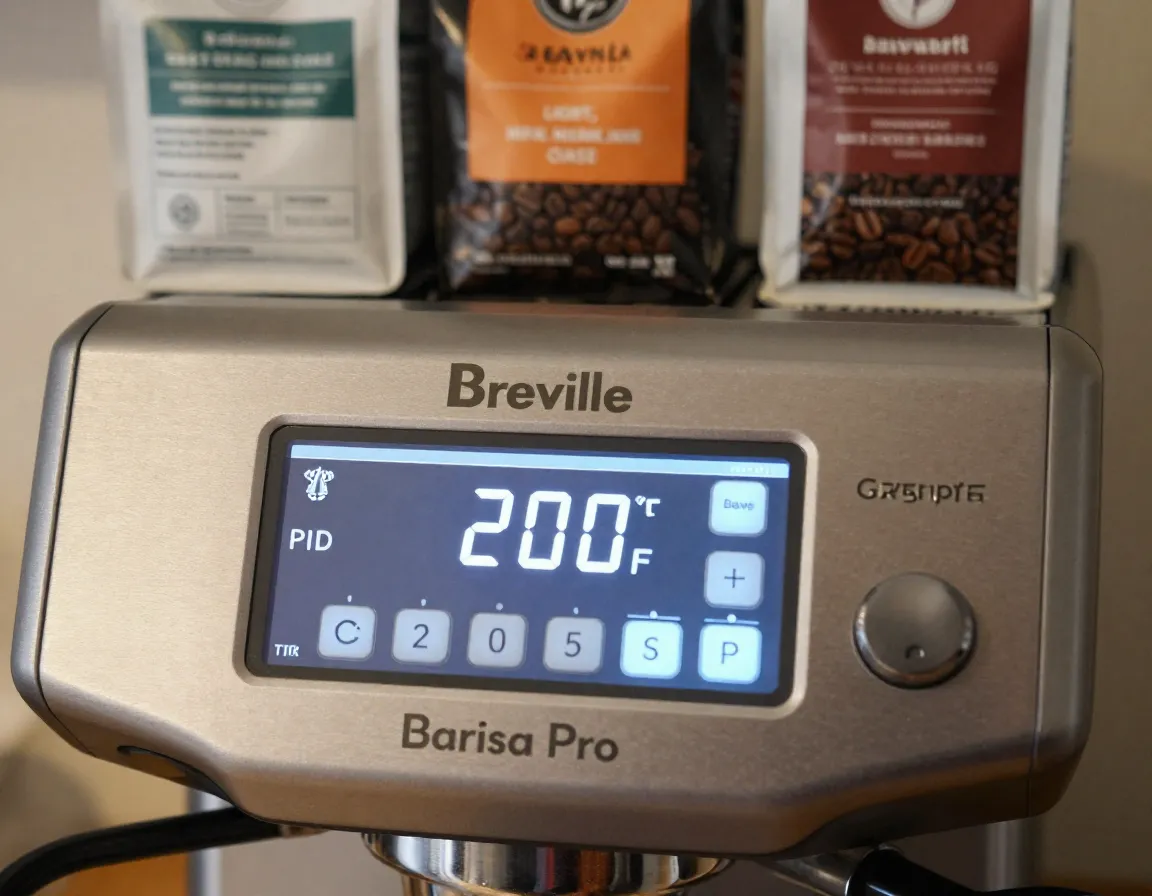 Close up of pid temperature control display set to 200 degrees fahrenheit