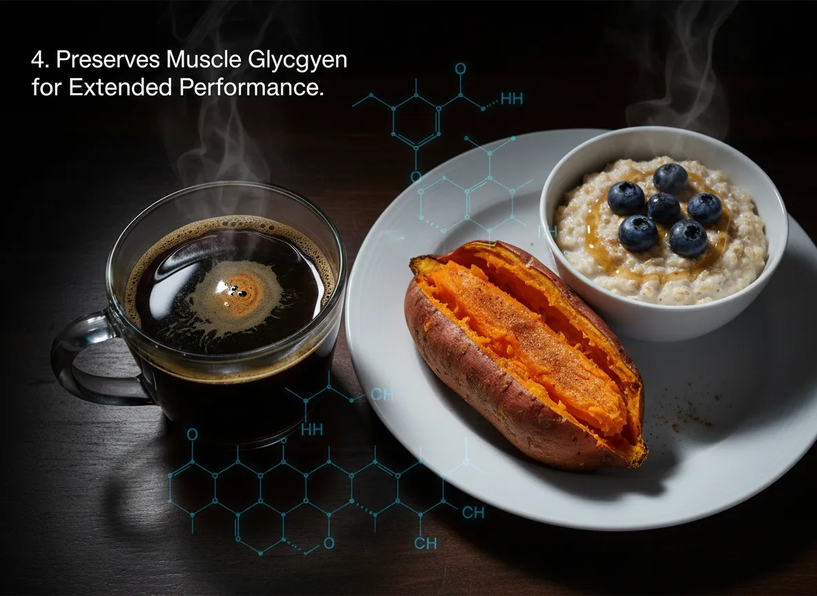 Preserves muscle glycogen for extended performance