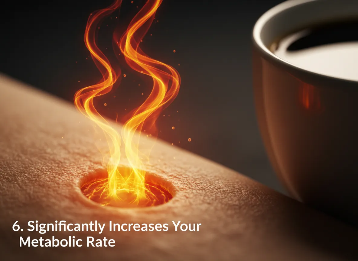 Significantly increases your metabolic rate