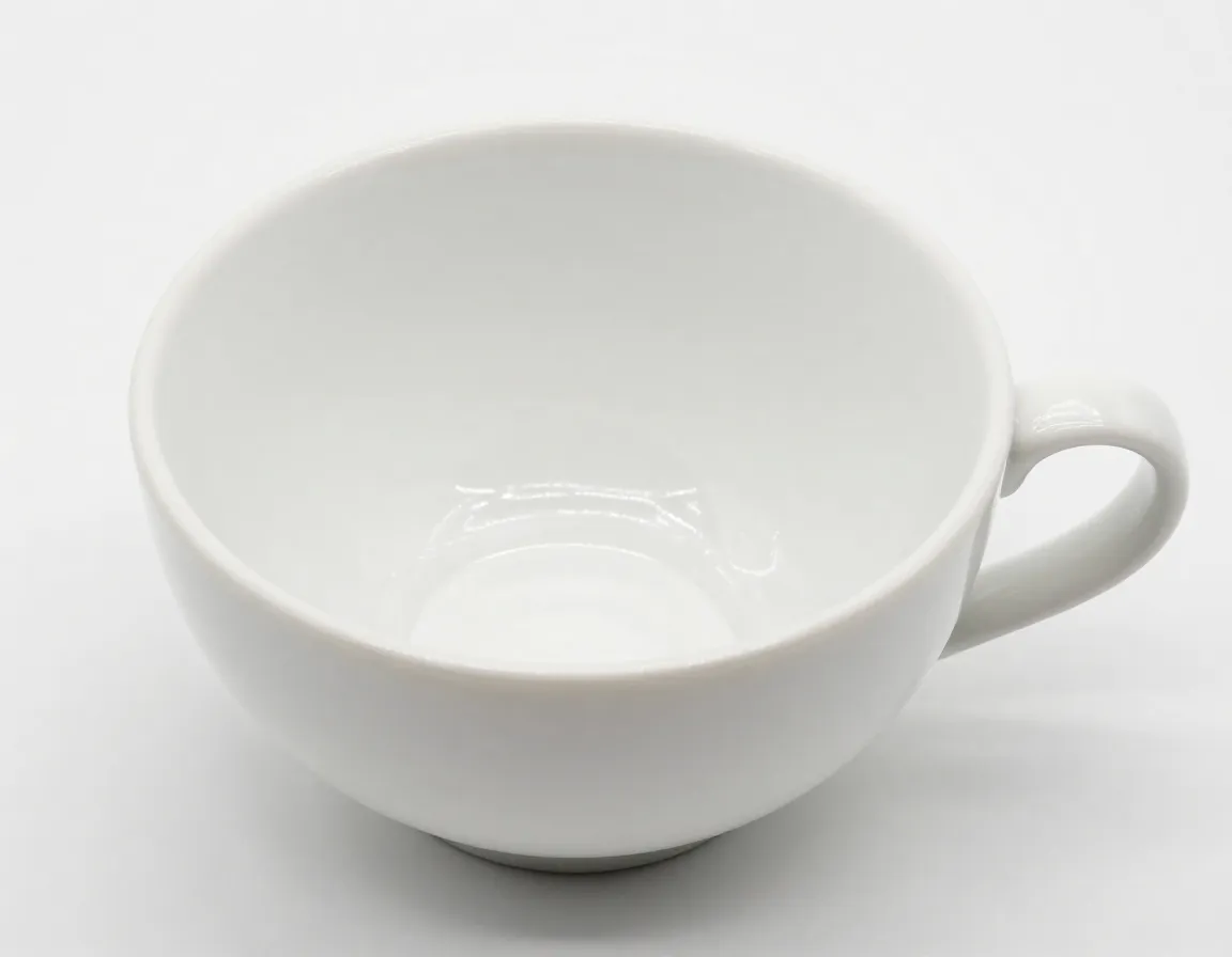Coffeezone latte art cup thick porcelain large surface area