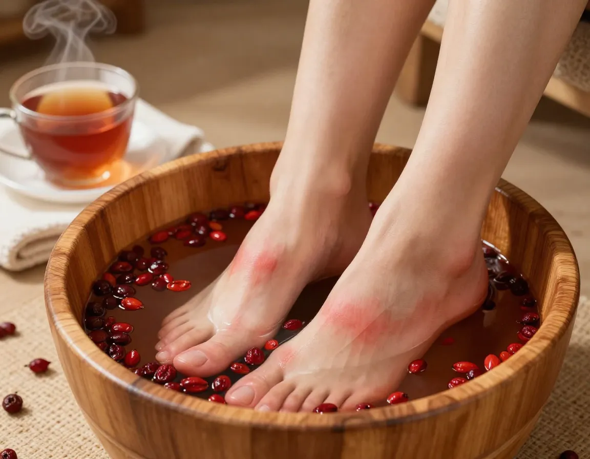 Improved circulation through vasodilation in hands and feet