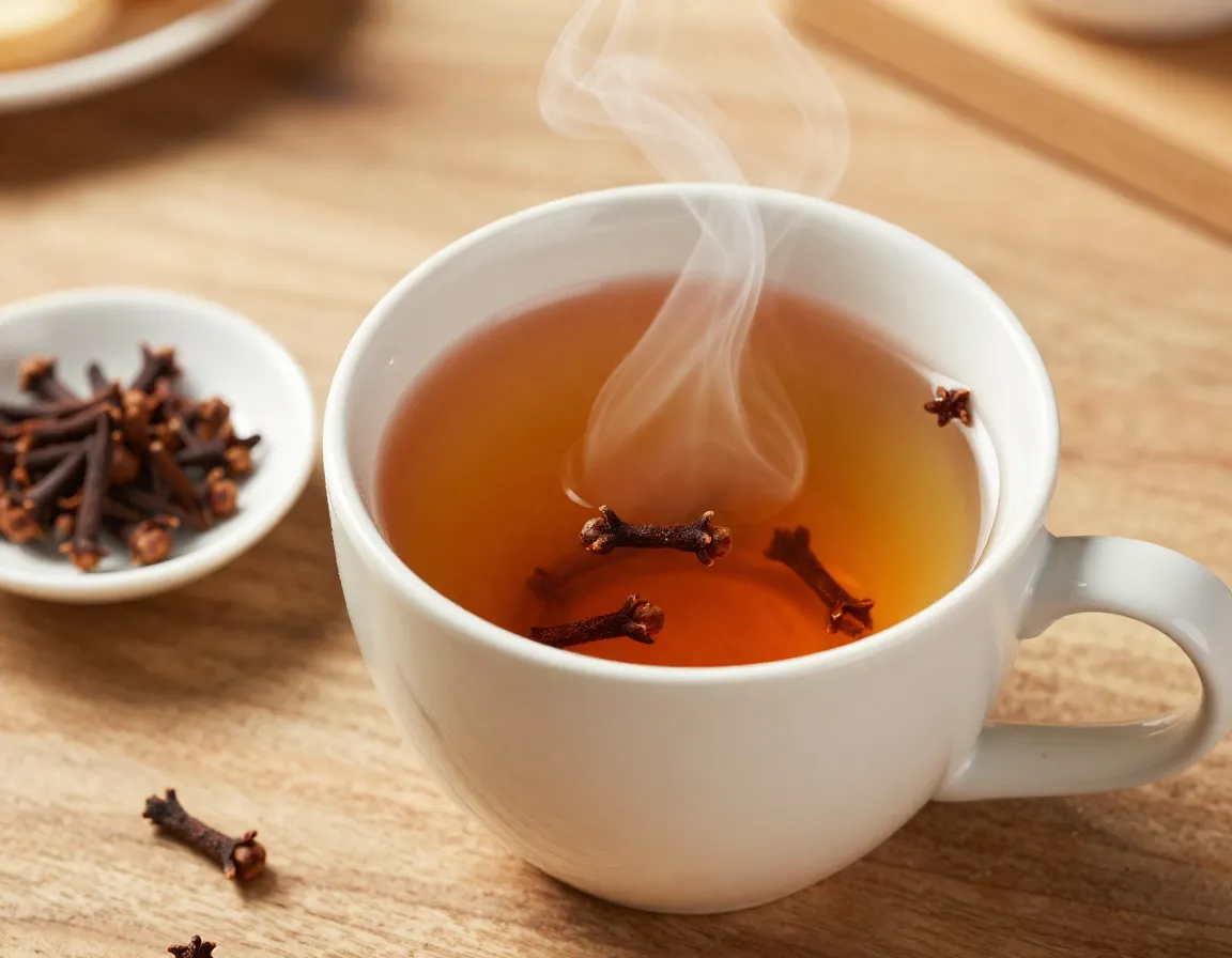 Rich source of antioxidants and cellular protection cup of clove tea