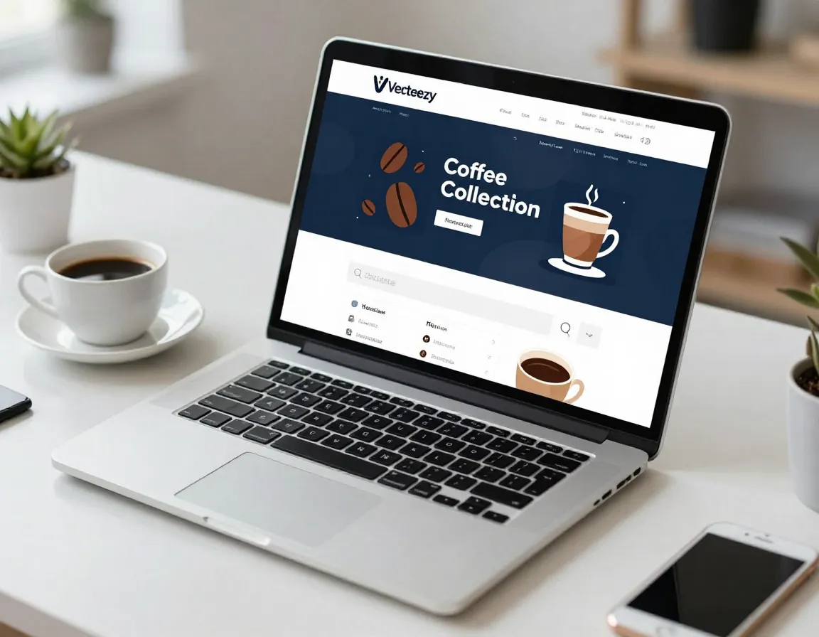 Vecteezy massive coffee vector collection with advanced search filters