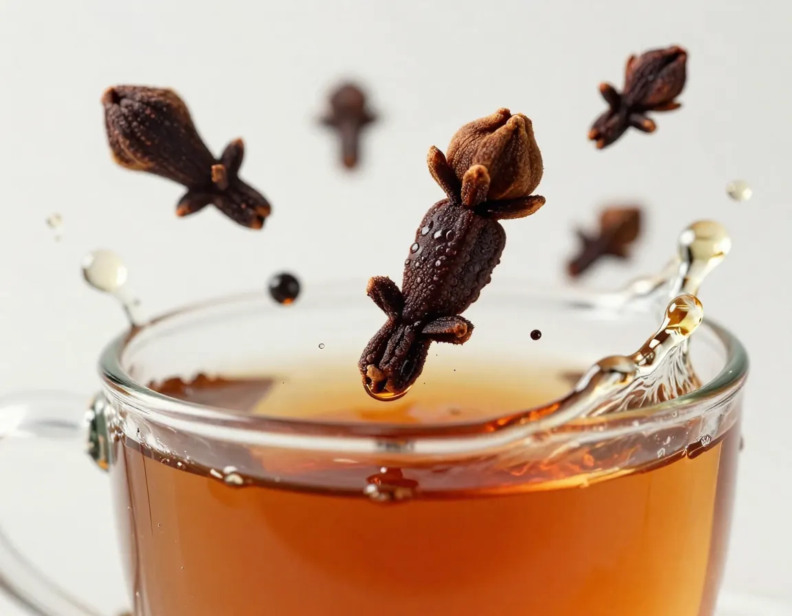 Antimicrobial properties of clove tea fighting harmful oral bacteria