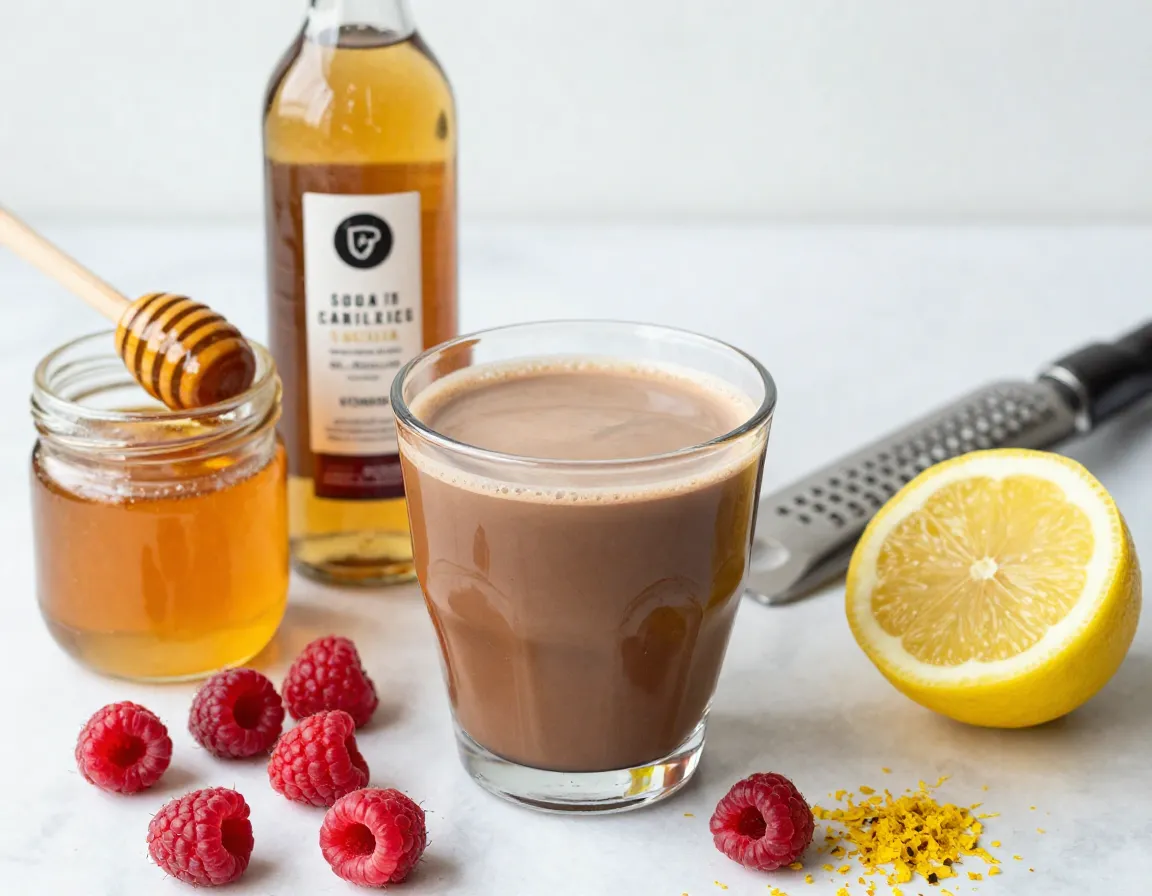Balancing sweetness and acidity with syrups and fruit