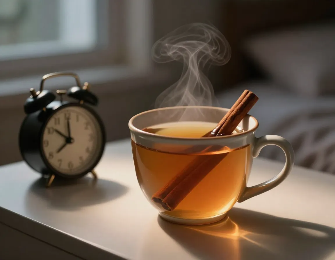 Dramatic fasting blood sugar reduction night time cinnamon tea evening