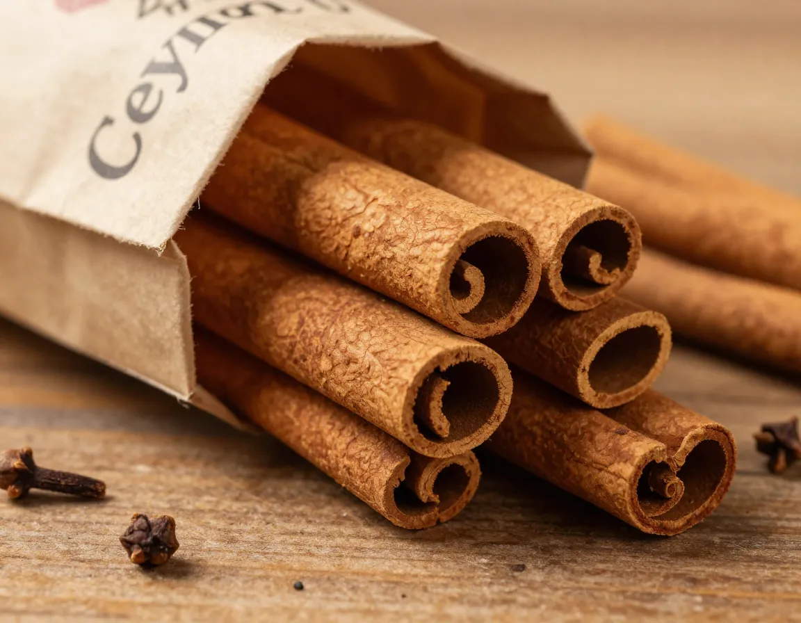 Antioxidant protection ceylon cinnamon metabolic health closeup