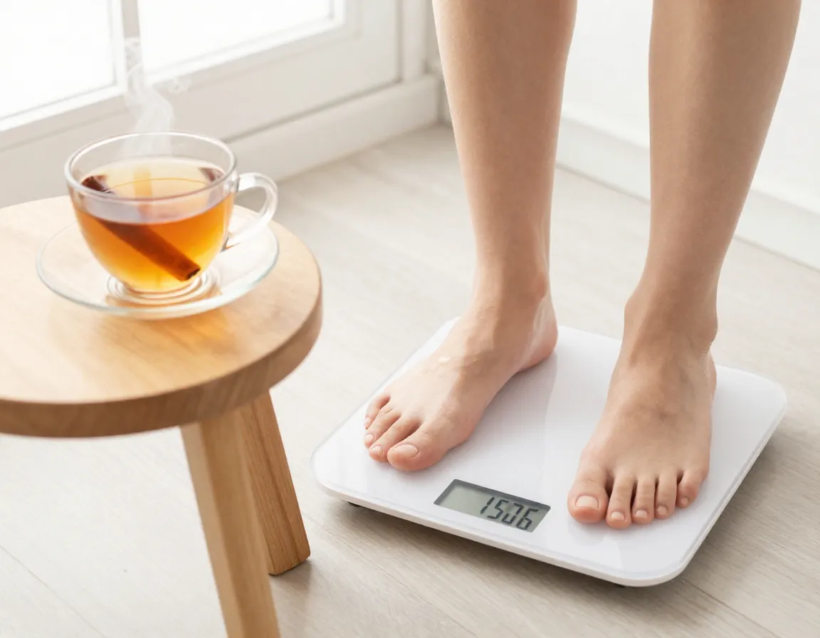 Weight management support metabolic enhancement tea and scale