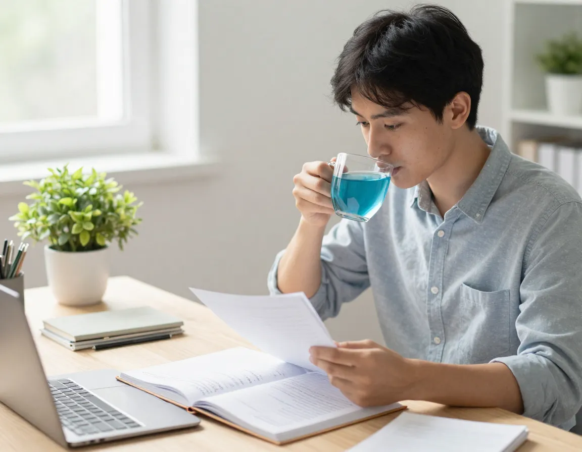 Cognitive enhancement memory support focus tea study session