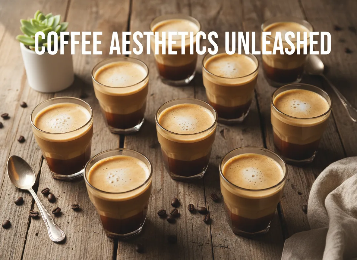 Instaworthy iced coffee glass cups styled for content creation