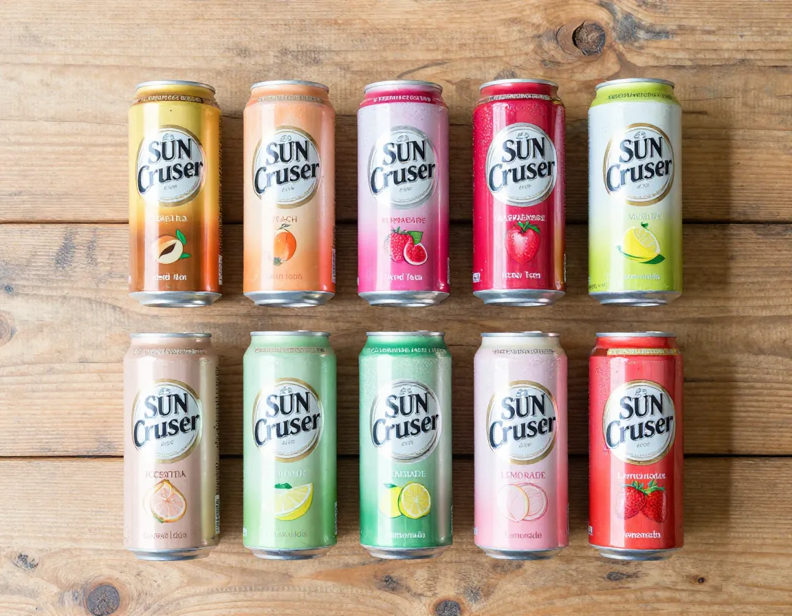Variety pack of sun cruiser iced tea and lemonade flavors