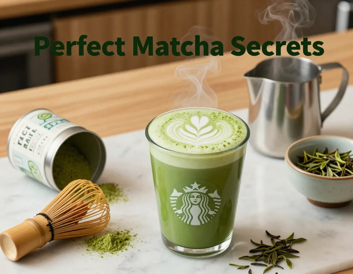 Matcha latte starbucks secrets ingredients tools artful arrangement