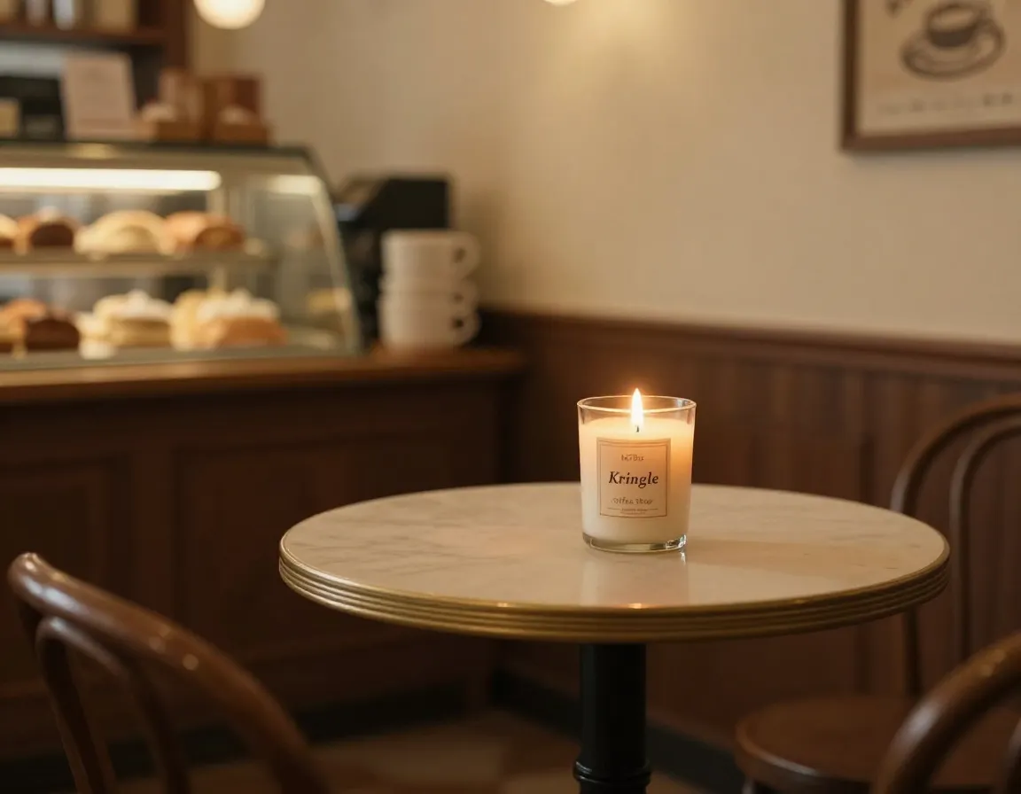 Nostalgic experience kringle candle coffee shop bakery notes atmosphere