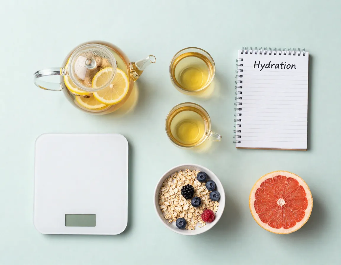 Natural weight management support with lemon ginger tea