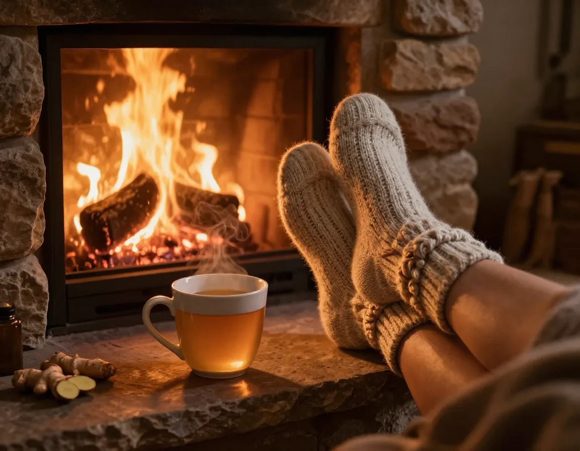 Improved circulation cardiovascular support warm ginger tea