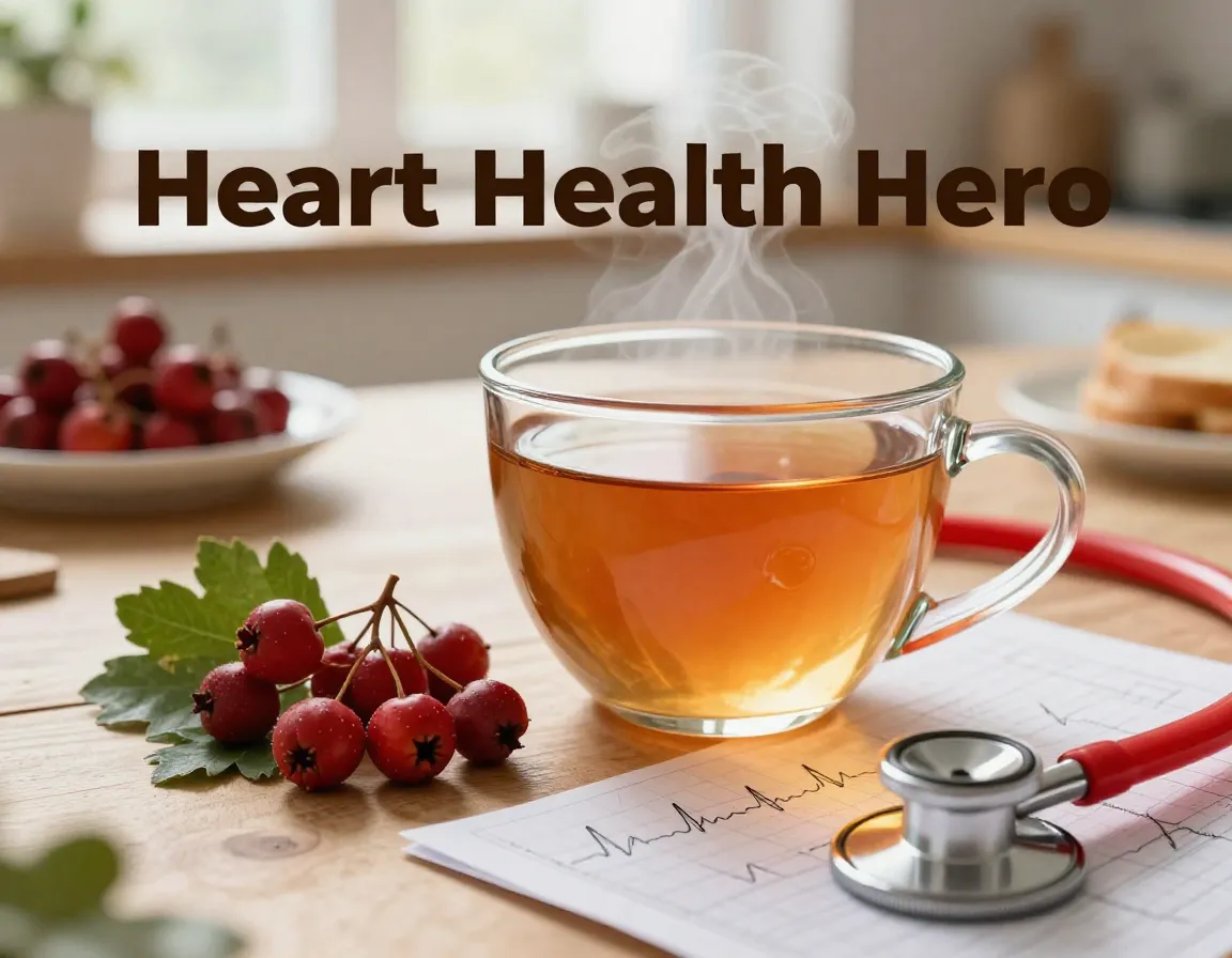 Hawthorn tea heart health natural remedy kitchen wellness