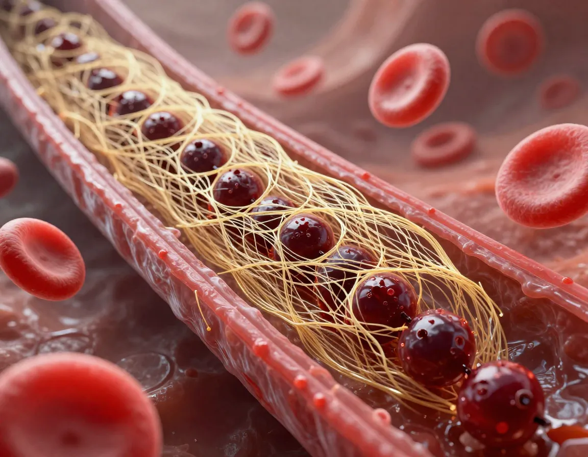 Hawthorn berries binding to cholesterol molecules in the bloodstream