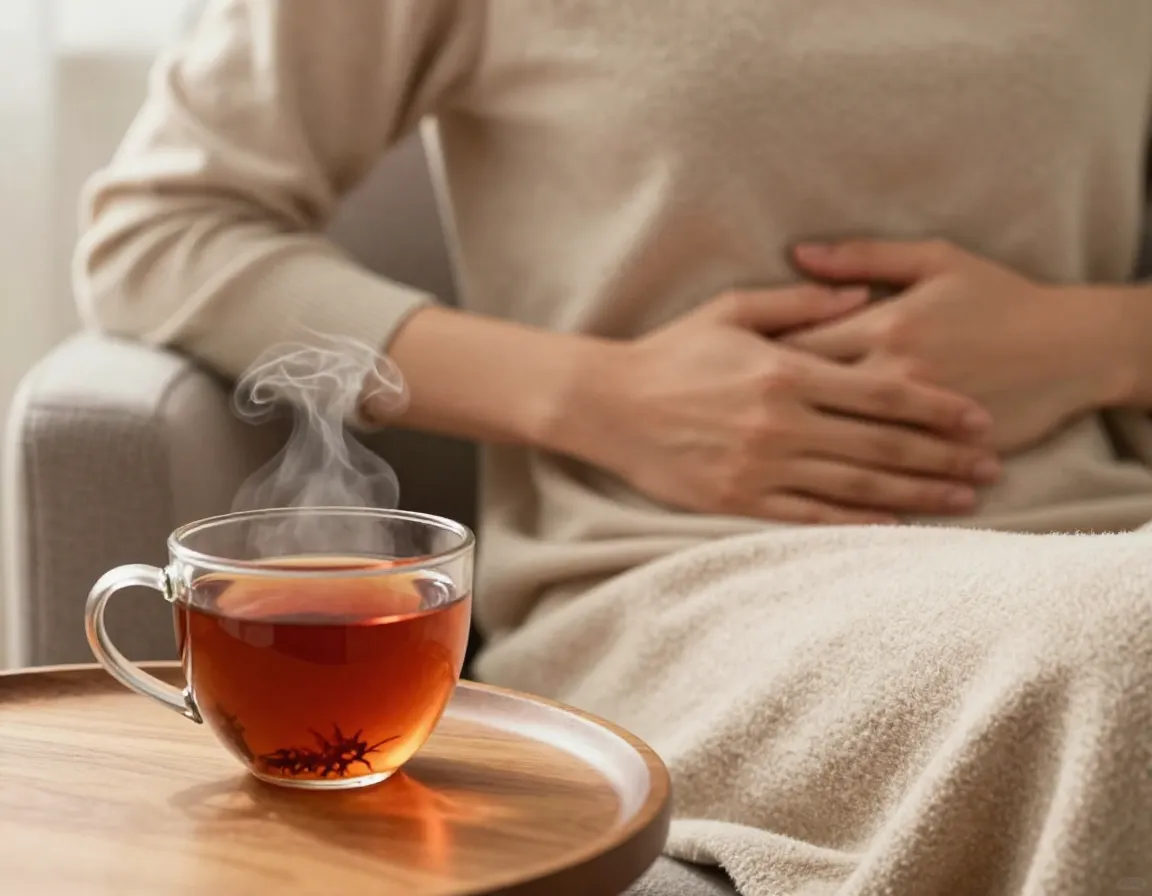 Digestive health gut support anti spasmodic rooibos tea relief