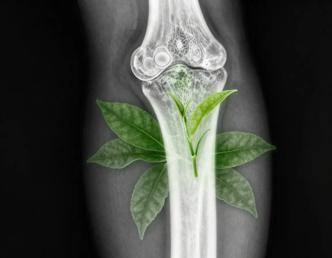 Bone health protection green tea extract improving bone density strength