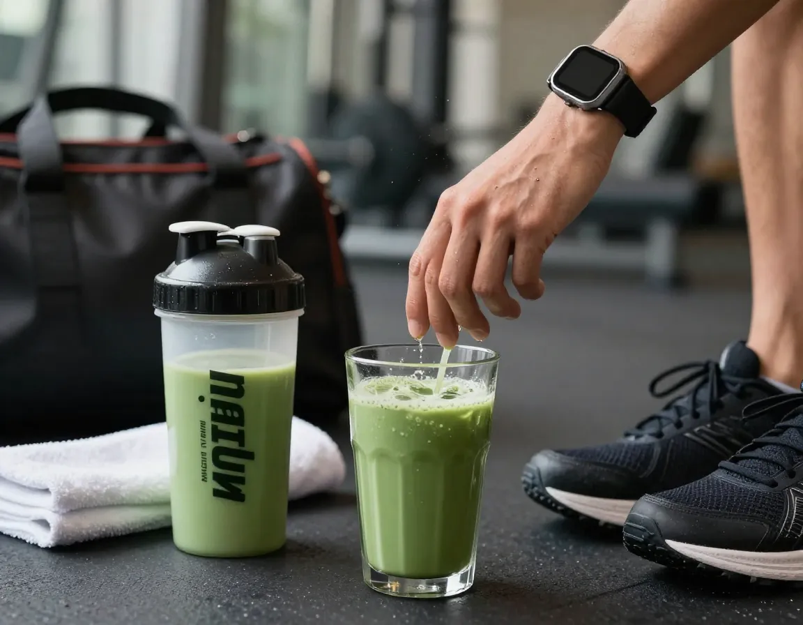 Metabolism boost and weight management with matcha and exercise