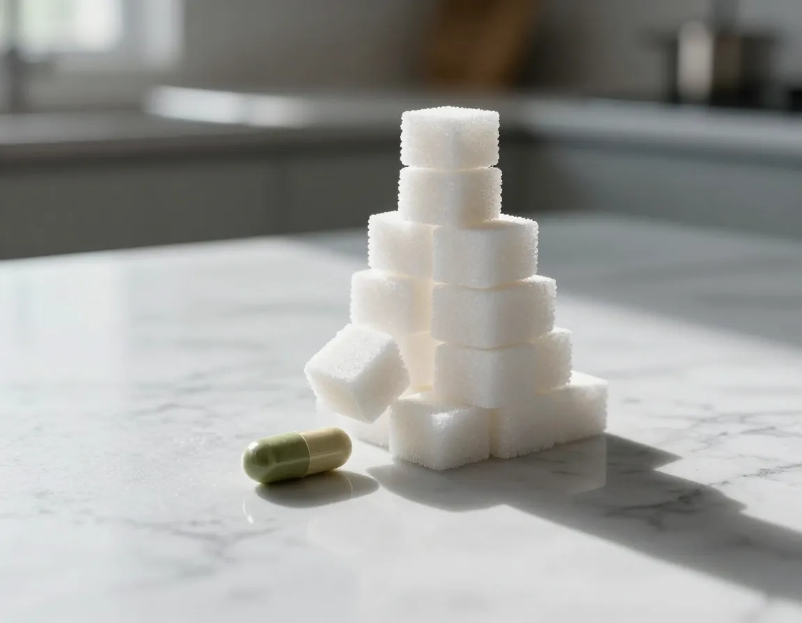 Regulates blood sugar and enhances metabolic function sugar cubes destroyed