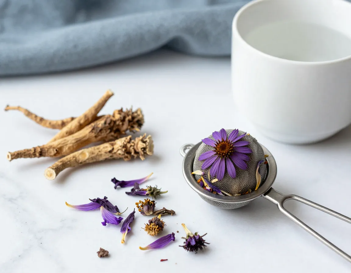 Echinacea purple coneflower root immune support wellness during cold season