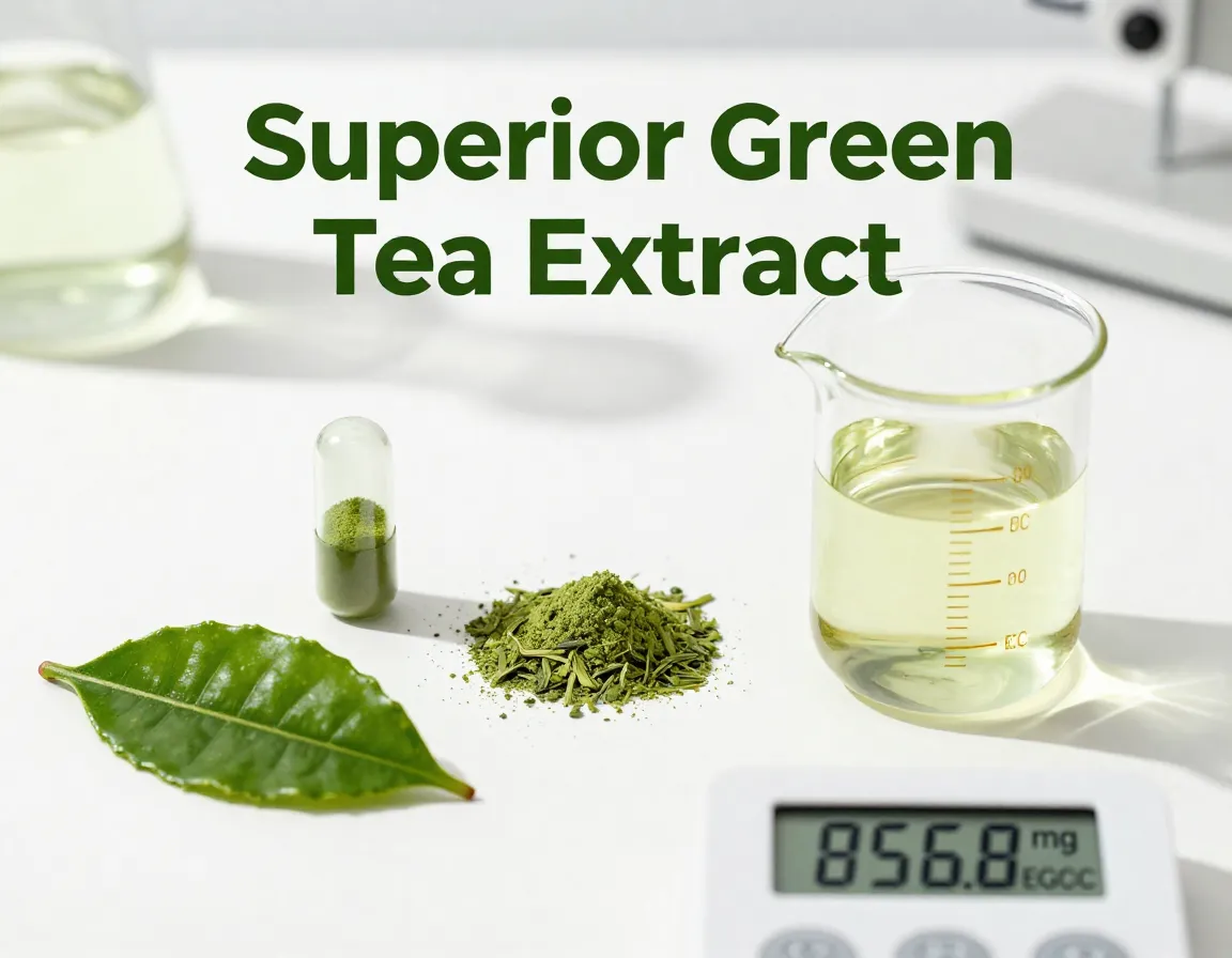 Green capsule sencha beaker egcg display modern extract purity