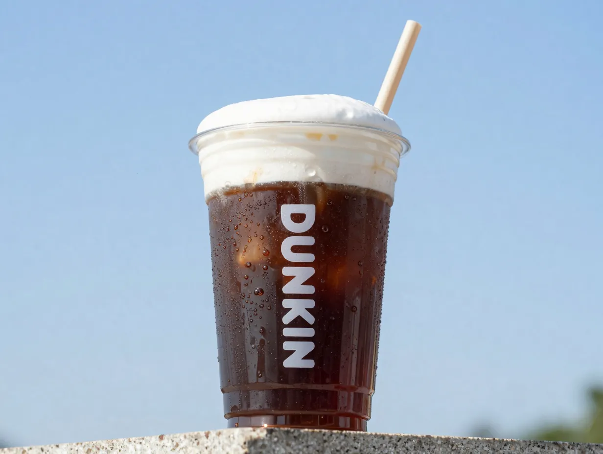 Dunkin cold brew with sweet cold foam iced champion top
