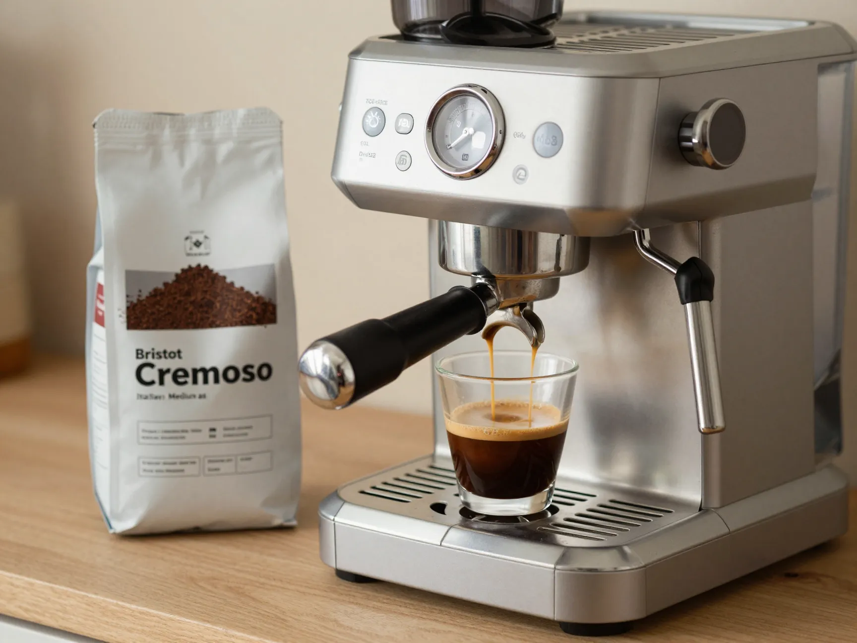 Bristot cremoso home espresso machine blend balanced crema cup