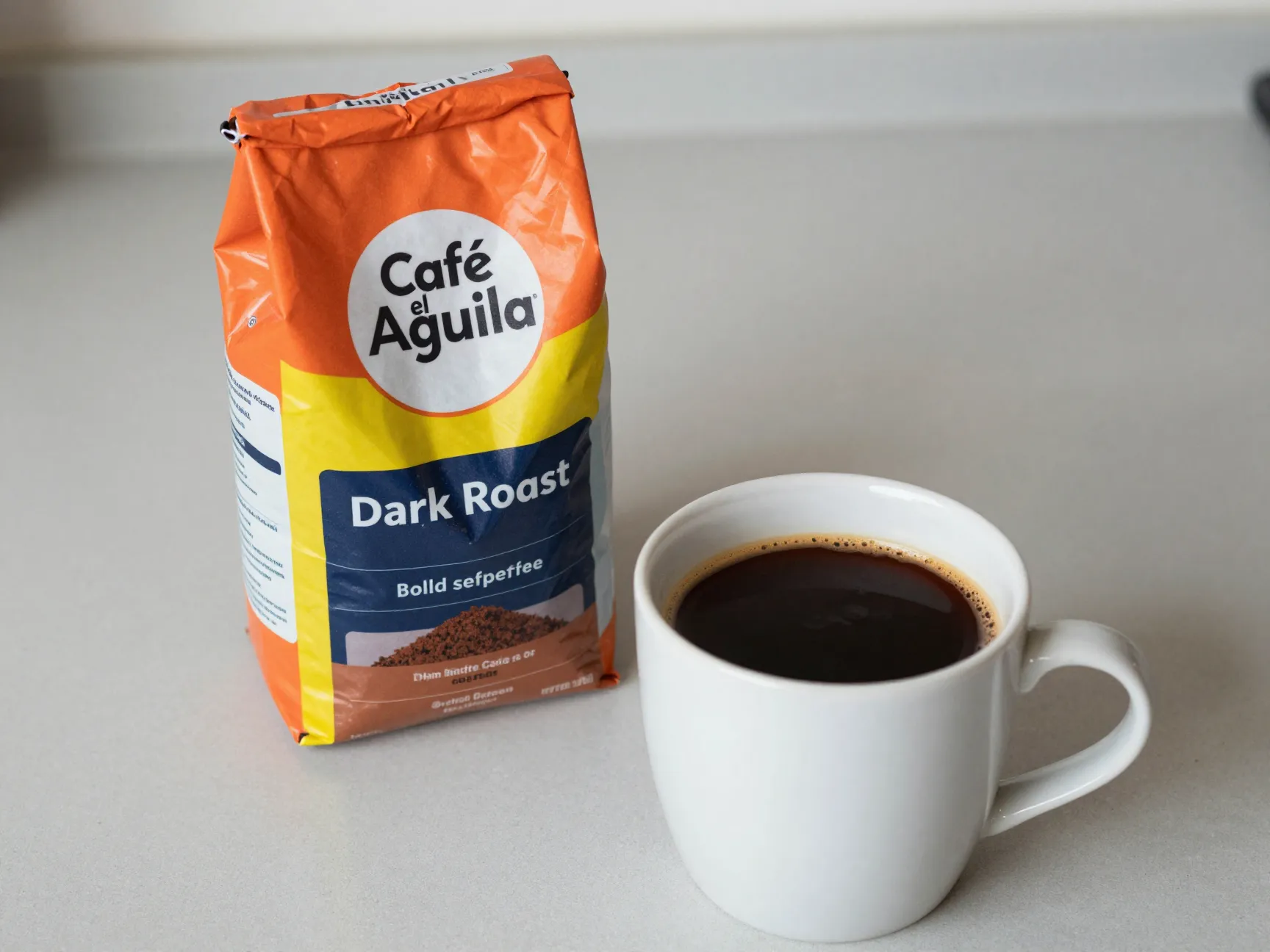 Cafe el aguila budget dark roast bold intense espresso simple cup