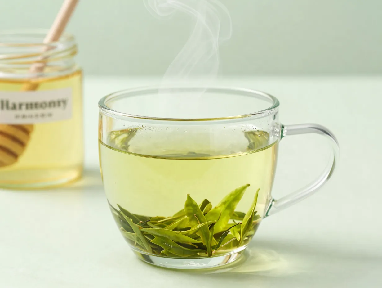 Harmony leaf green tea underrated gem clean hot tea