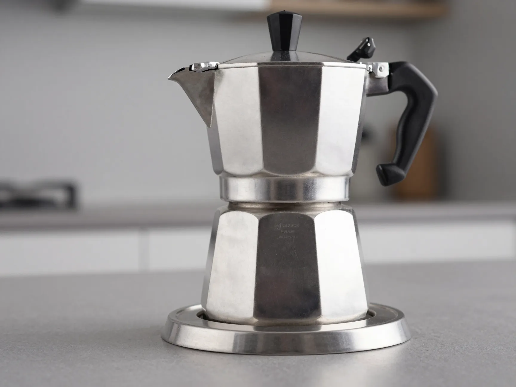 Cuisinox roma wide base stainless steel moka pot for large batch brewing
