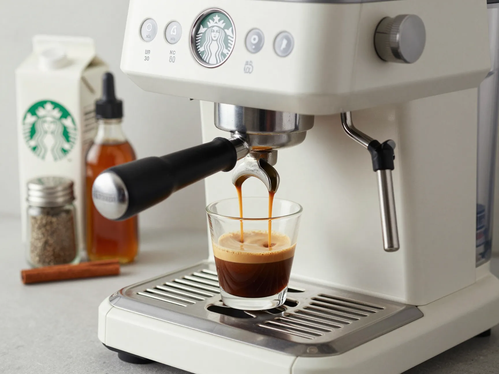 Official starbucks at home recipe with blonde espresso and measuring shot
