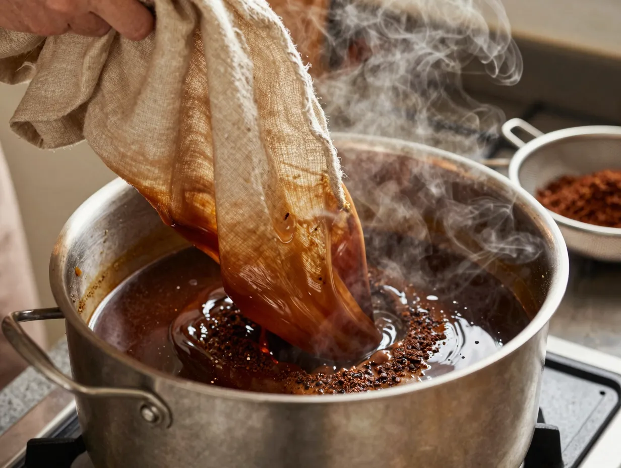 Natural dye bath for fabric and paper crafts