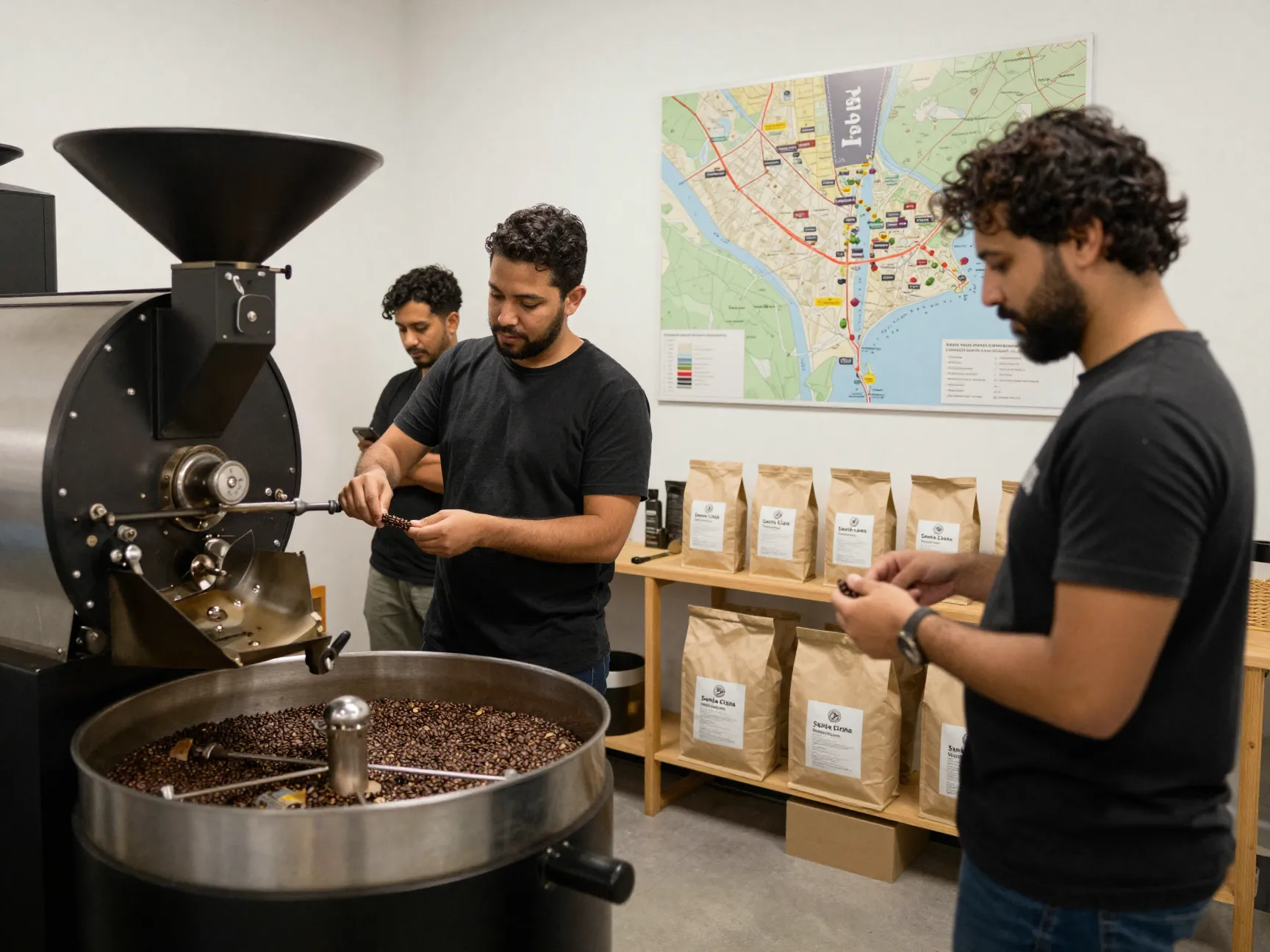 Transparent business model shown through local roasting and people
