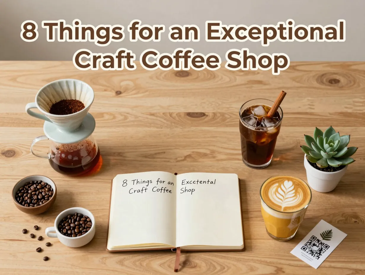 Notebook coffee tools v60 cold brew latte art qr succulent