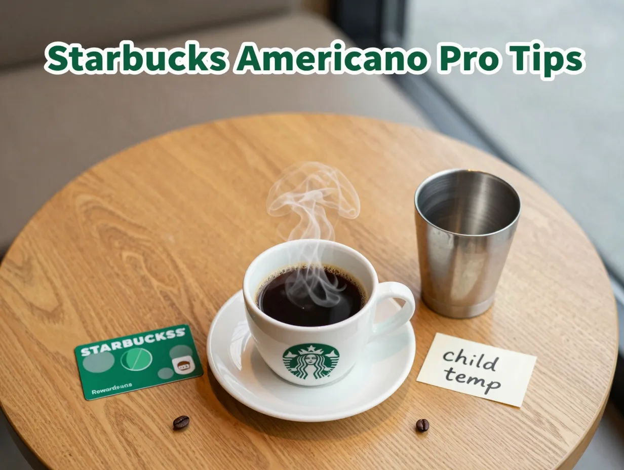 Starbucks americano pro tips ceramic mug rewards card blonde bean