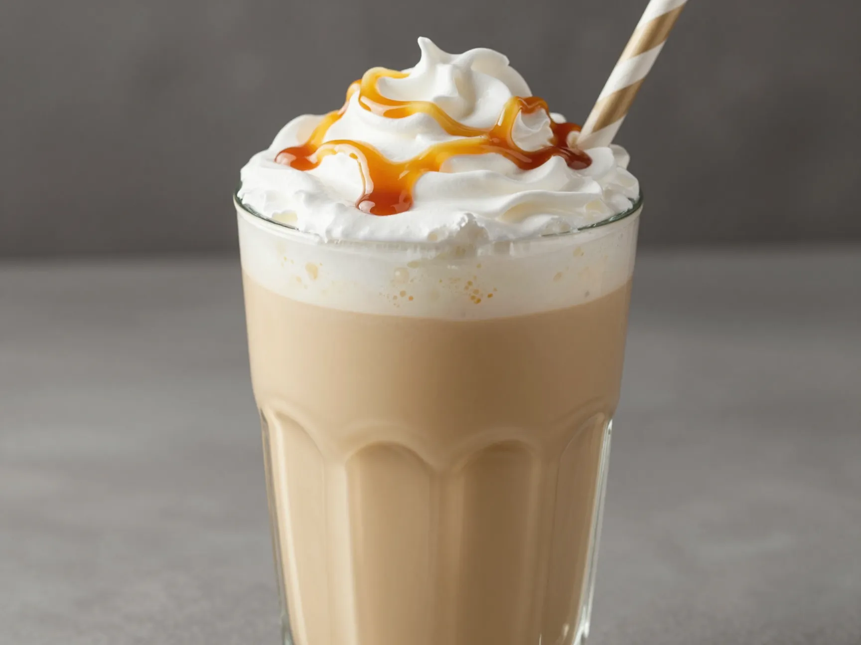 Vanilla sweet cream replaces milk creating thick frappuccino like texture