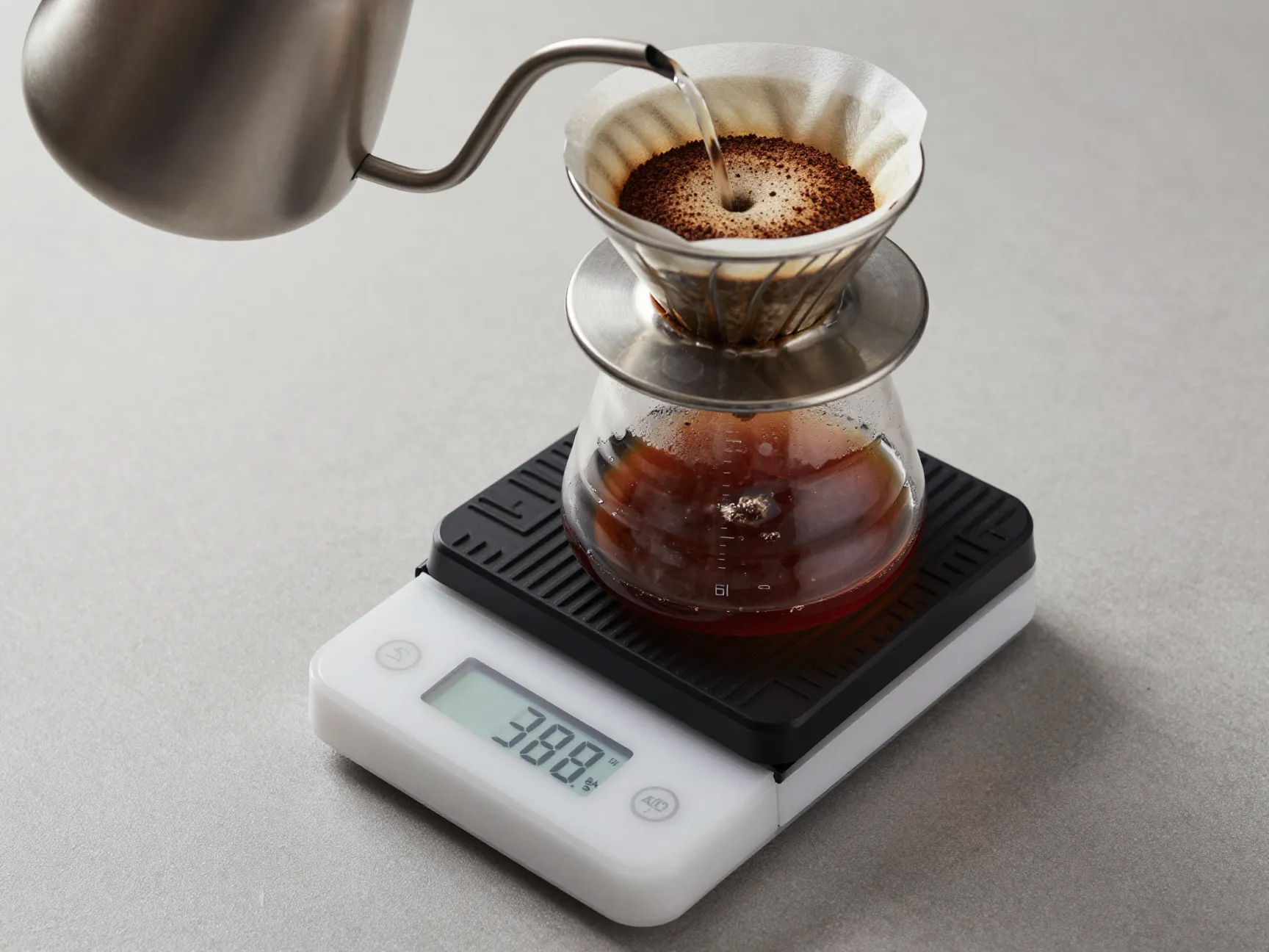 Digital precision coffee scale pour over espresso dose timer
