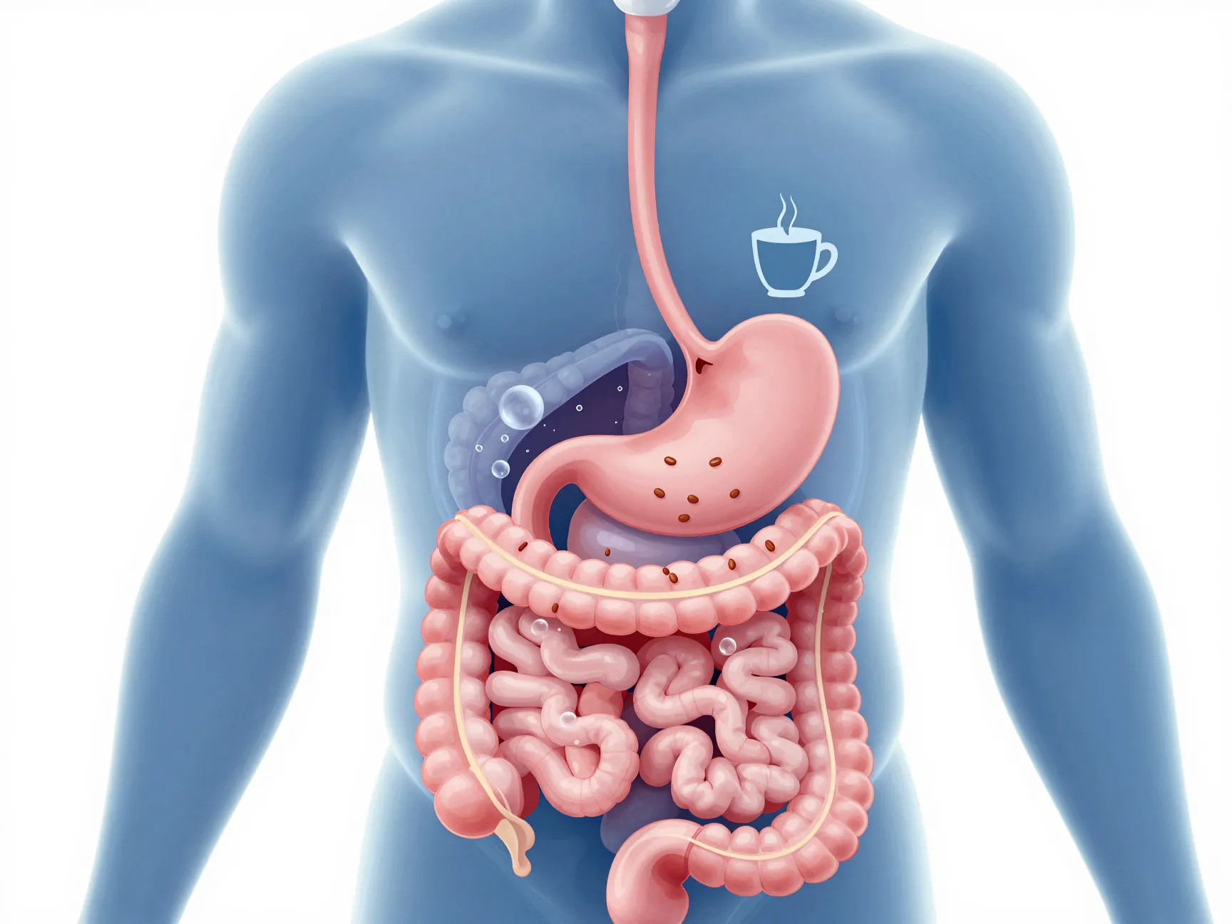 Coffee speeding digestion causing gas and bloating