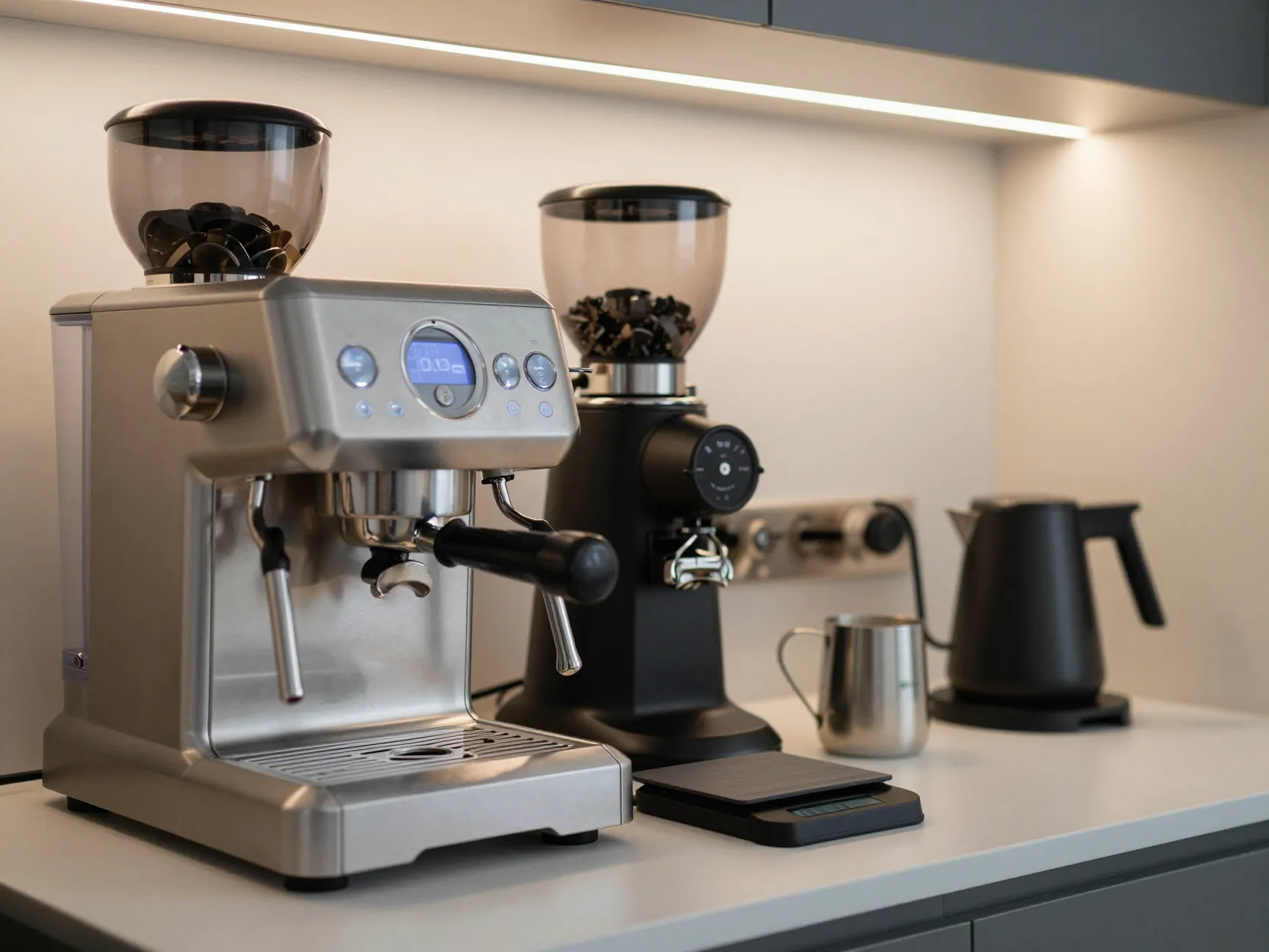 Burr grinder espresso machine coffee equipment collection