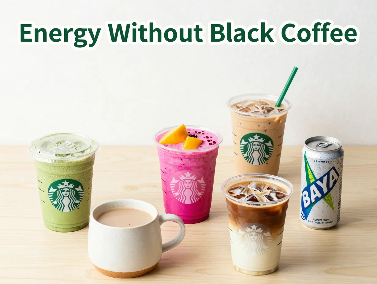 Starbucks non coffee energy drinks matcha refresher baya chai beverages