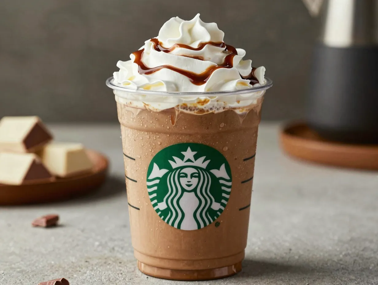 White chocolate mocha rich creamy sweet espresso dessert drink starbucks