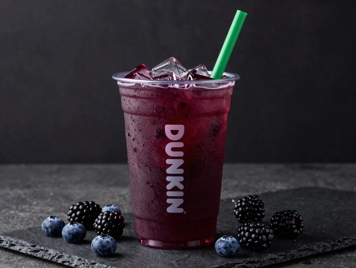 Berry acai refresher deep purple fruity drink new spring launch