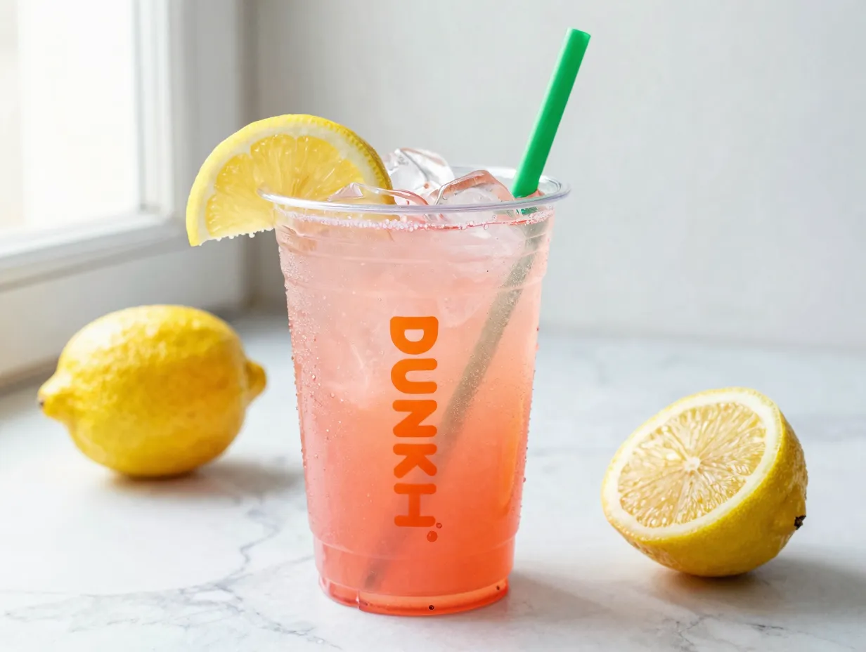 Strawberry dragonfruit lemonade refresher pink citrus drink tangy