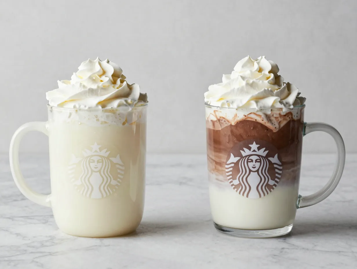 White hot chocolate zebra marble mocha sweeter creamier delicate