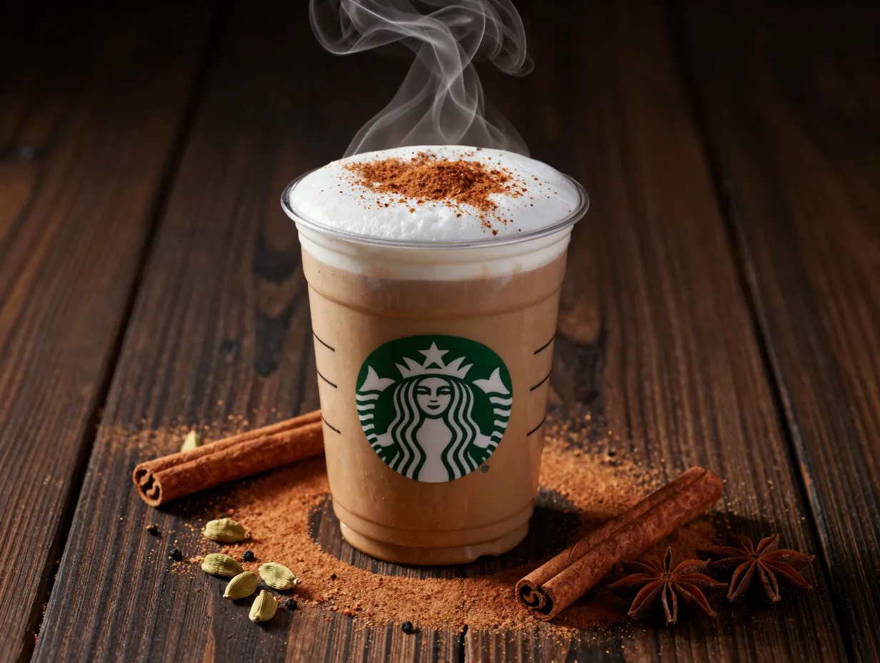 Chai tea latte bold spiced satisfying complex warming blend
